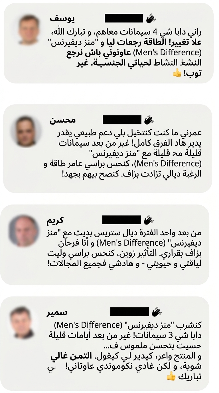 منشورات عملاء على وسائل التواصل عن Men's Defence